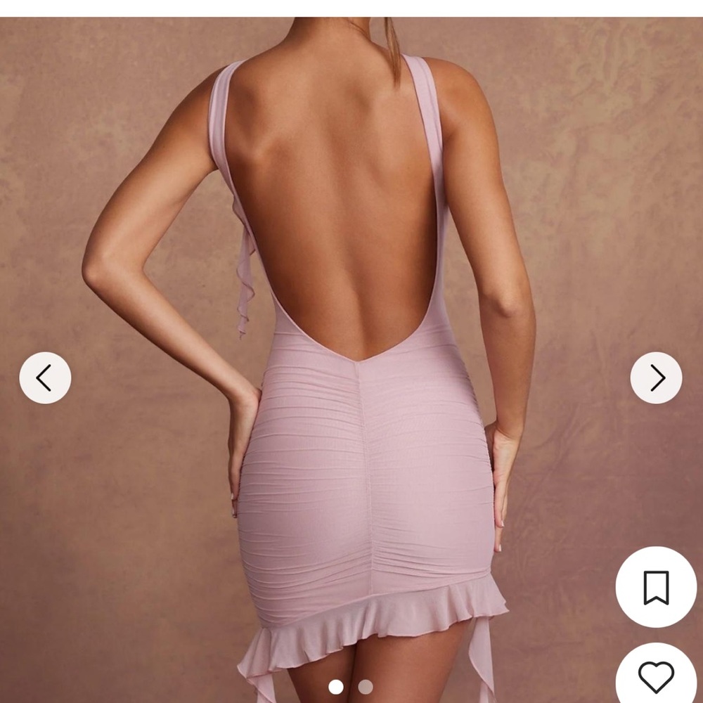 Oh Polly Lilac Backless Dress